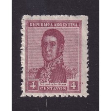 ARGENTINA 1922 GJ 547 ESTAMPILLA NUEVA MINT FILIGRANA TRASPUESTA U$ 60